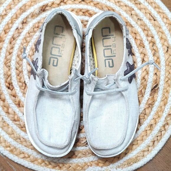 Hey Dude Wendy,  Silver Star Youth slip ones, Size 3Y - Picture 6 of 9